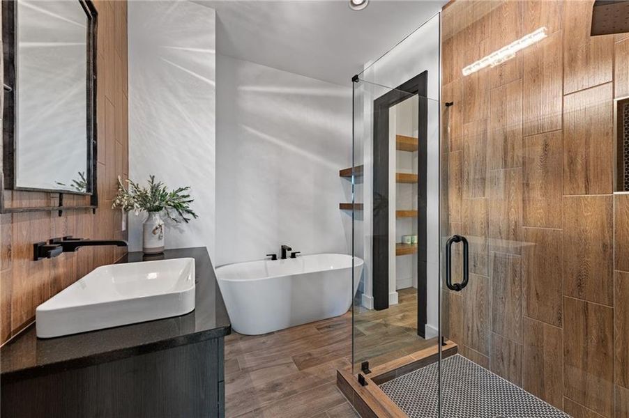 Furnished interior view inside a new home in , Ellijay (Image 46).