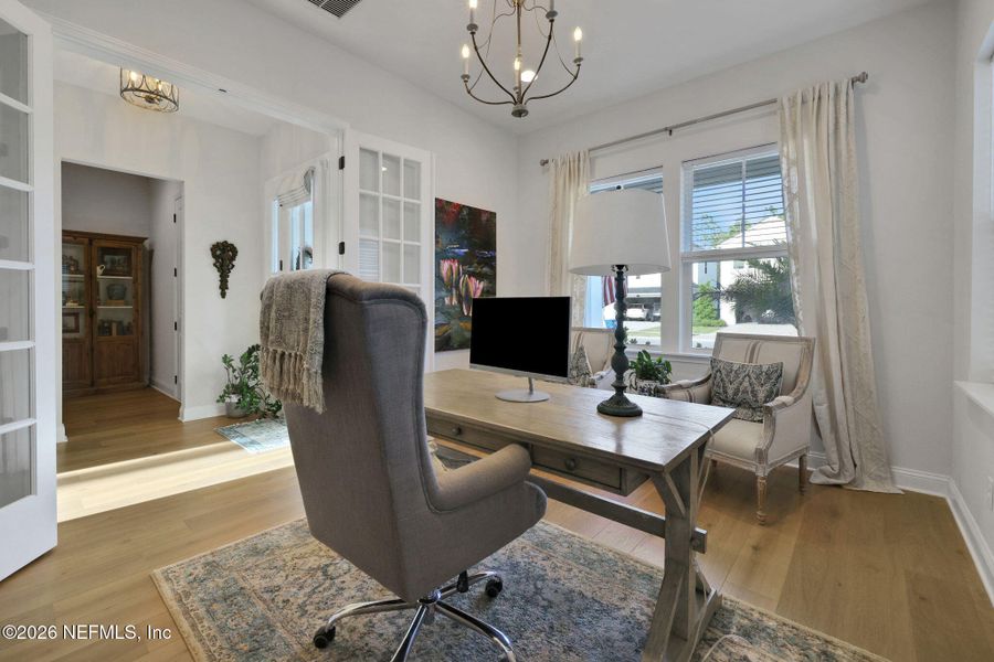 Furnished interior view inside a new home in Settler's Landing at Nocatee, Ponte Vedra (Image 21).