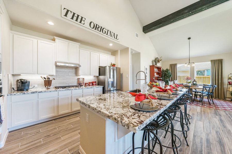 Kitchen with center island Kitchen with center island