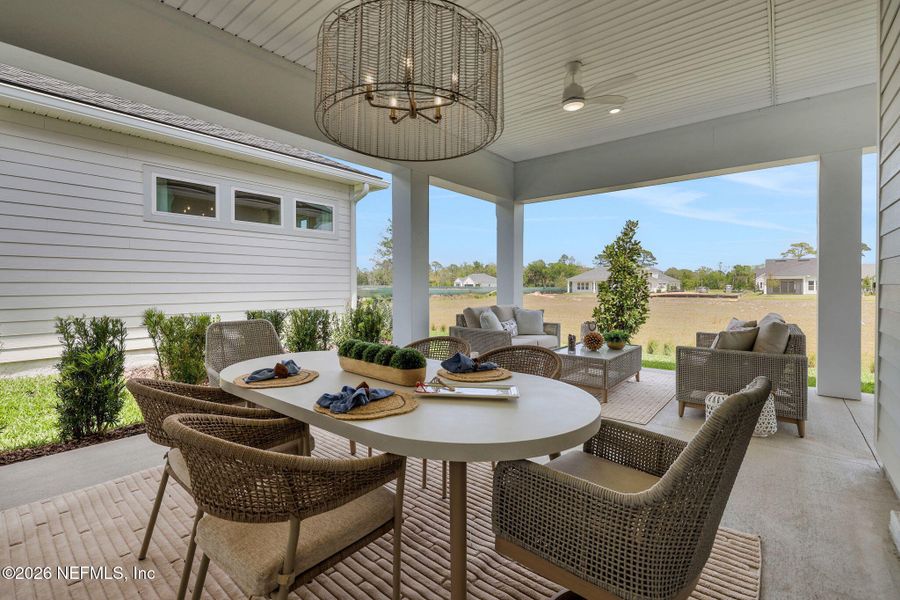 Exterior details and patio area of a home in , Flagler Beach (Image 27).
