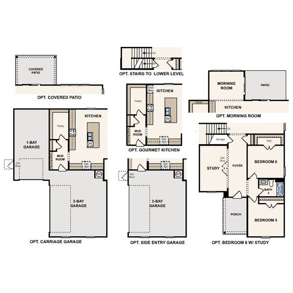 2D floor plan layout for the Madison by Century Communities in Windsong Estates, McDonough, GA (Image 5).