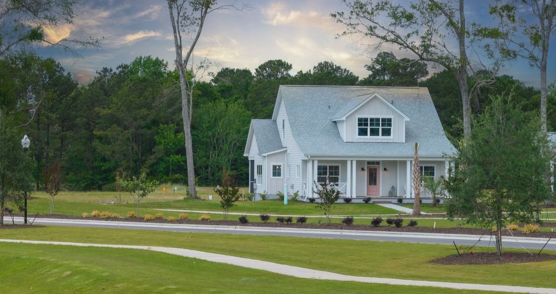 Representative exterior photo of a completed home built from the Hanover by Bill Clark Homes in Osprey Landing, Southport, NC (Image 23).