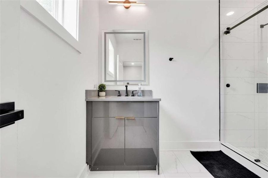 Furnished interior view inside a new home in , Atlanta (Image 12).