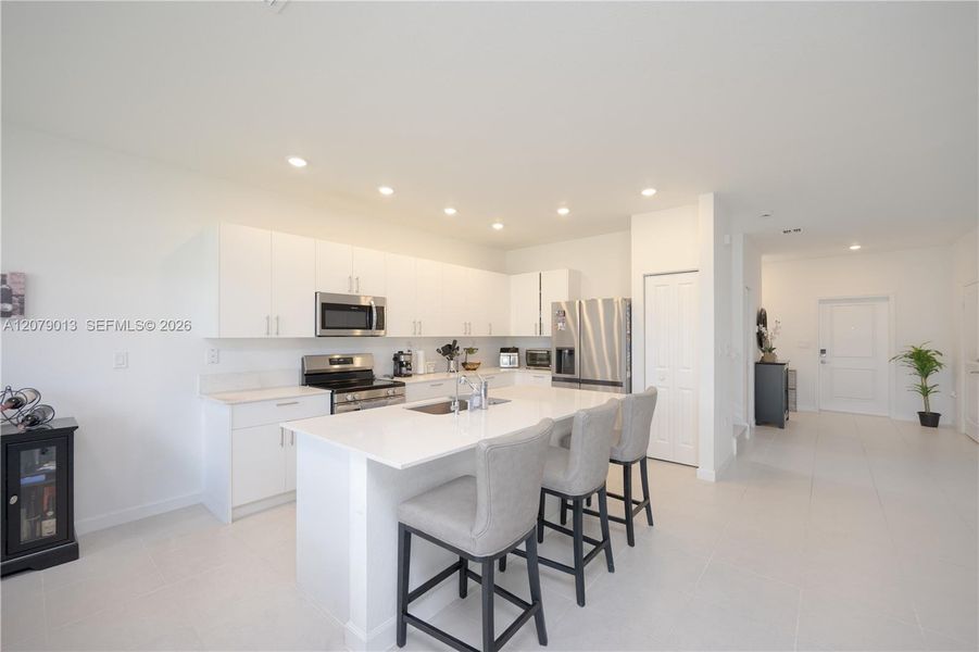 Furnished interior view inside a new home in , Miami (Image 34).