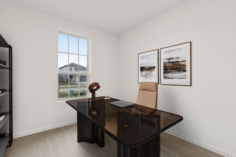 Furnished interior view inside a new home in Mavera, Conroe (Image 10).