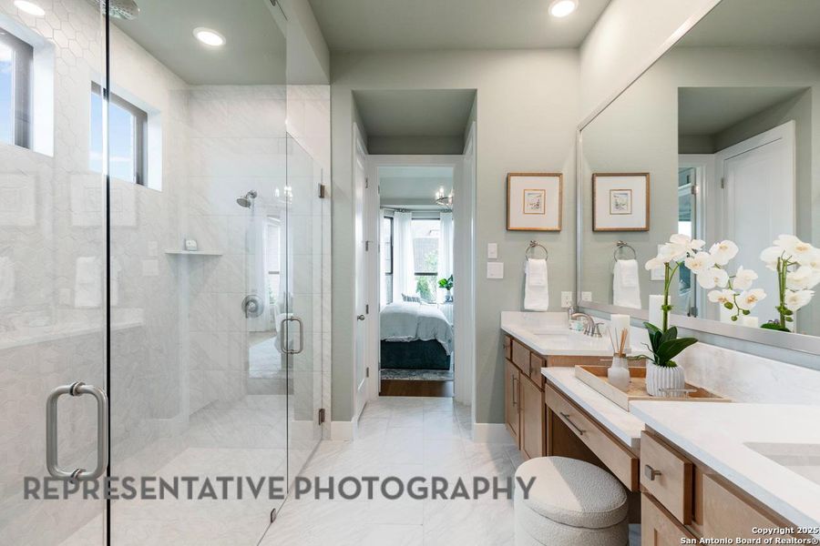 Furnished interior view inside a new home in Homestead, Schertz (Image 33).