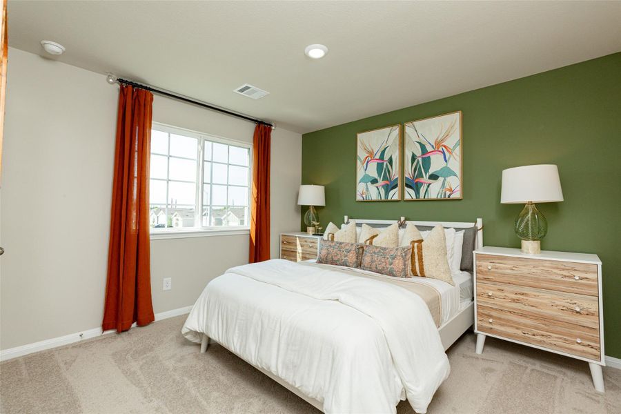 Furnished interior view inside a new home in Wayside Village, Houston (Image 9). Furnished interior view inside a new home in Wayside Village, Houston (Image 9).