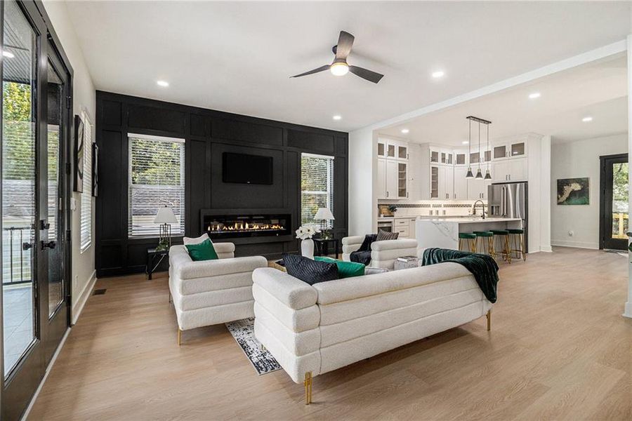 Furnished interior view inside a new home in , Atlanta (Image 6).