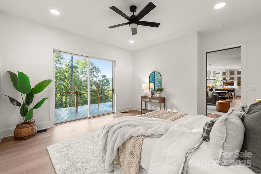 Furnished interior view inside a new home in , Cashiers (Image 16).