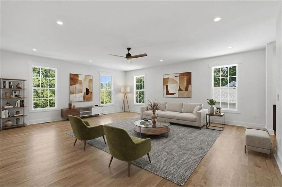 Furnished interior view inside a new home in , Marietta (Image 13).