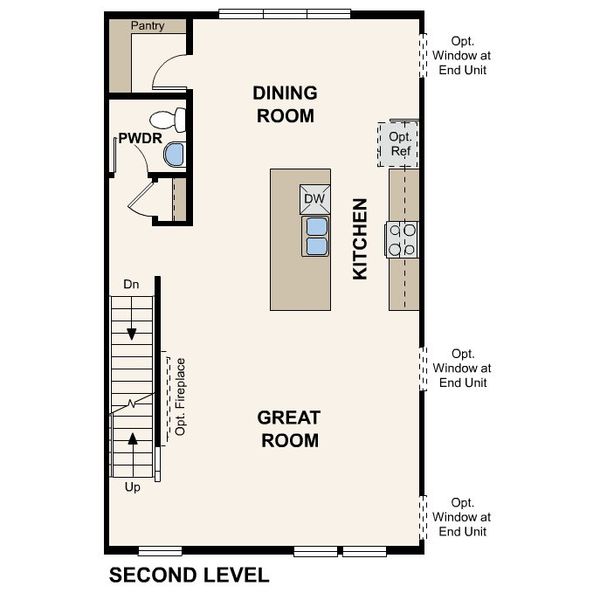 2D floor plan layout for the Keansburg by Century Complete in Highline at American Fork, Spartanburg, SC (Image 3).