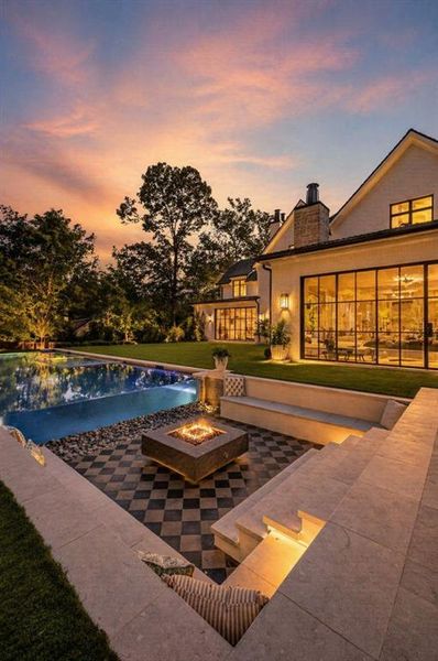 Exterior details and patio area of a home in , Atlanta (Image 3).
