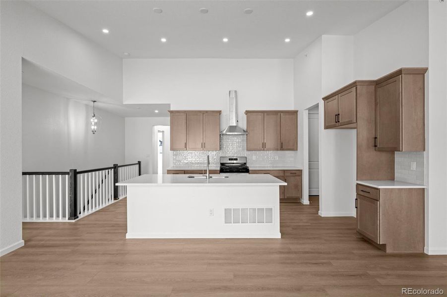 Furnished interior view inside a new home in Deer Creek, Littleton (Image 6).