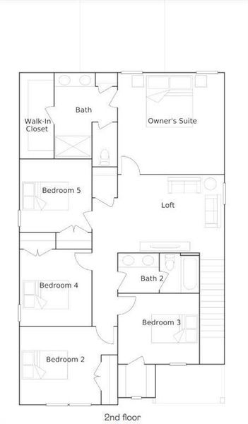 2D floor plan layout of this home in Heritage Point, Hampton, GA (Image 2). 2D floor plan layout of this home in Heritage Point, Hampton, GA (Image 2).