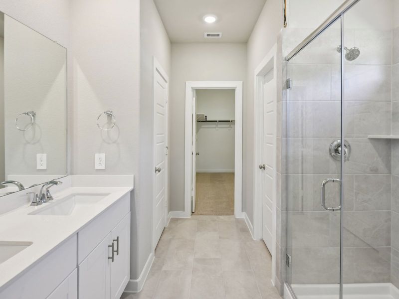 Furnished interior view inside a new home in Sanford Farms - Traditional Series, Waller (Image 6).