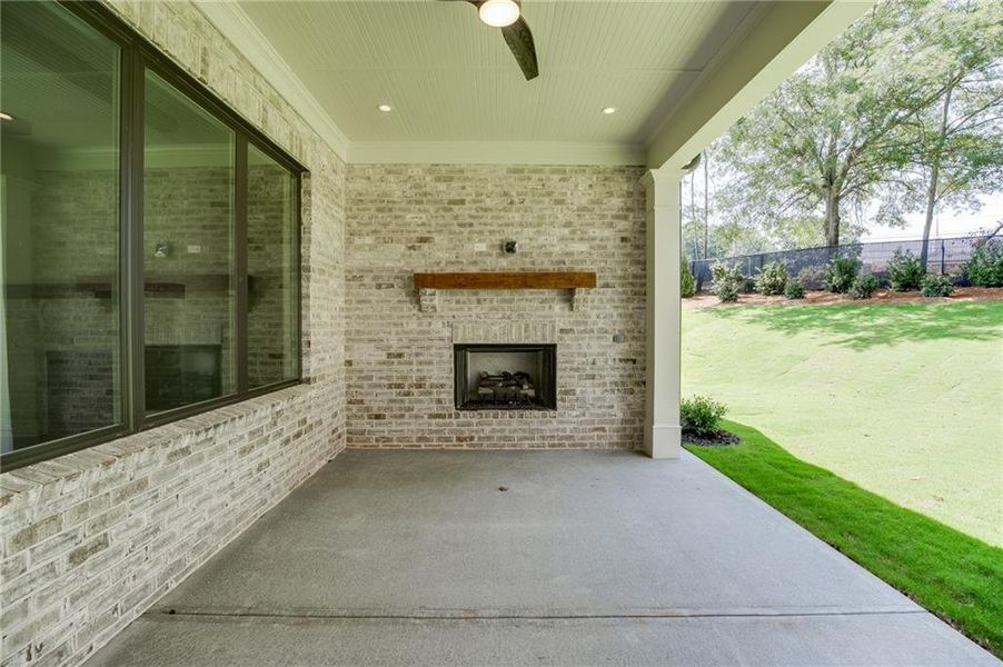 Exterior details and patio area of a home in , Buford (Image 4).