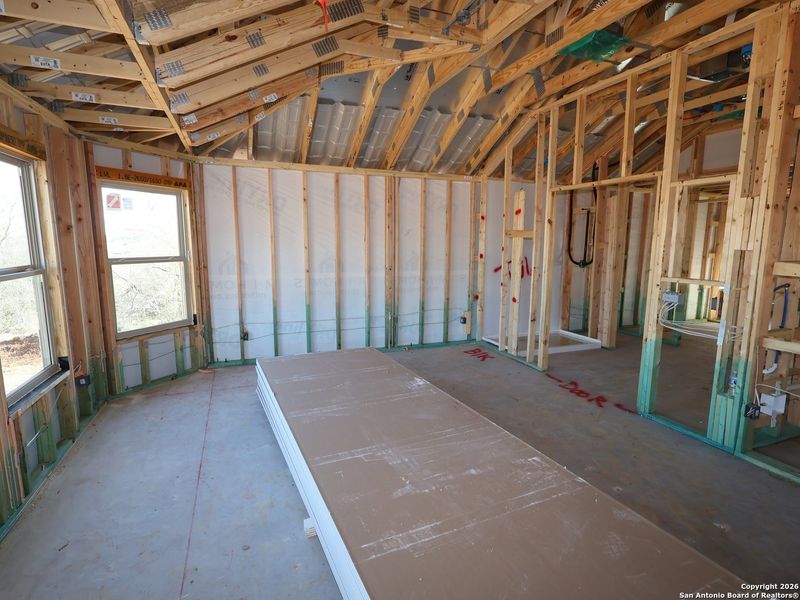 In-progress construction of a new home in Chaparral Ranch, Floresville, TX (Image 22).