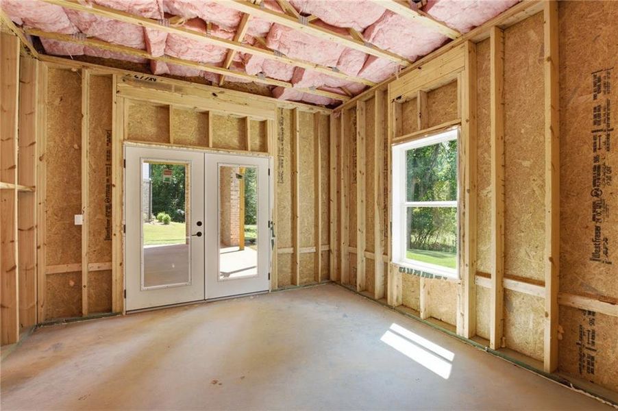 In-progress construction of a new home in , Jefferson, GA (Image 77).