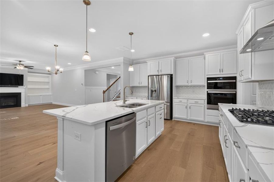 Furnished interior view inside a new home in Overlook at Hamilton Mill, Auburn (Image 15).