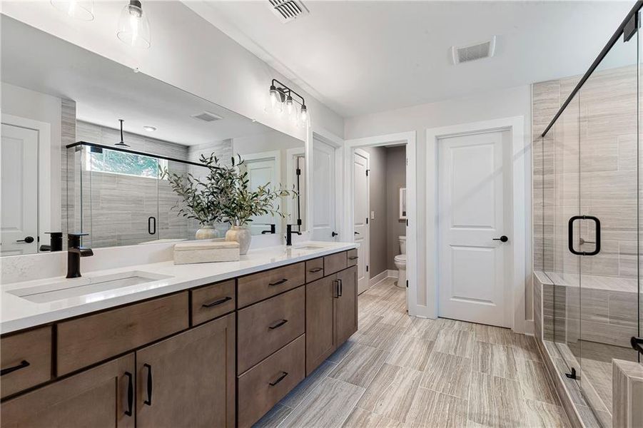 Furnished interior view inside a new home in Ashworth Estates, Powder Springs (Image 16).