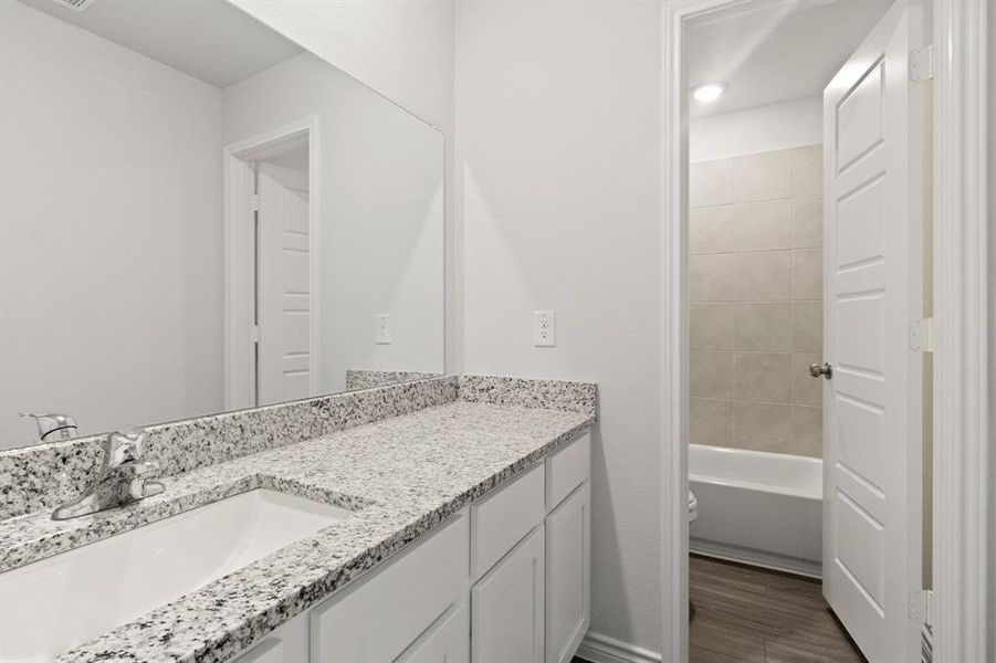 Furnished interior view inside a new home in Retreat at Fossil Creek, Fort Worth (Image 9).