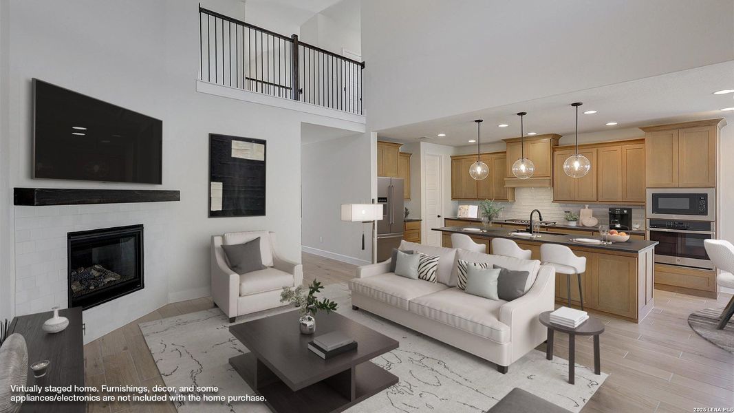 Furnished interior view inside a new home in The Ranches at Creekside, Boerne (Image 7).