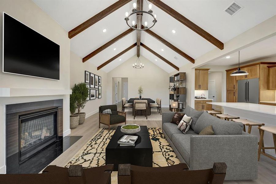 Furnished interior view inside a new home in Elevon, Lavon (Image 13).