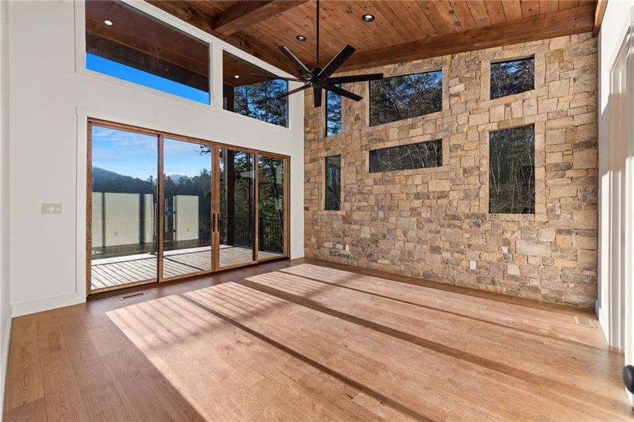 Exterior details and patio area of a home in , Blue Ridge (Image 32).