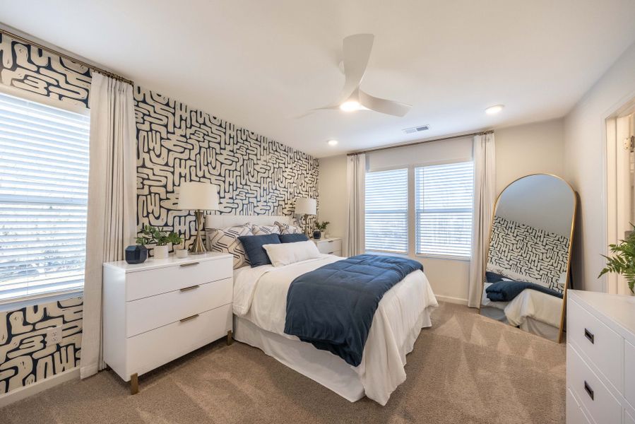 Furnished interior view inside a new home in Village Heights TH, Greensboro (Image 9).