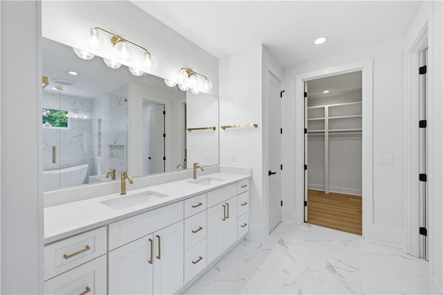 Furnished interior view inside a new home in , Monroe (Image 7).