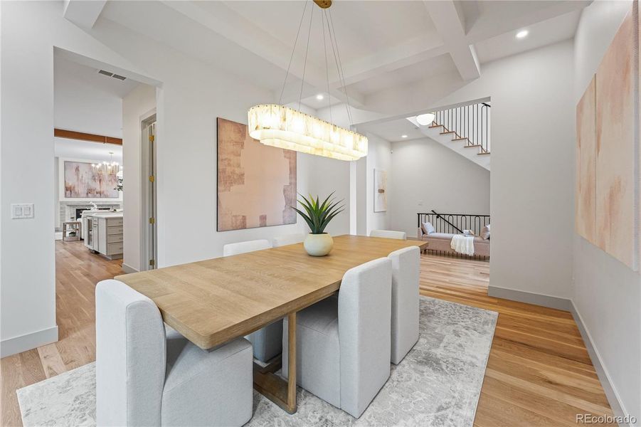 Furnished interior view inside a new home in , Denver (Image 11). Furnished interior view inside a new home in , Denver (Image 11).