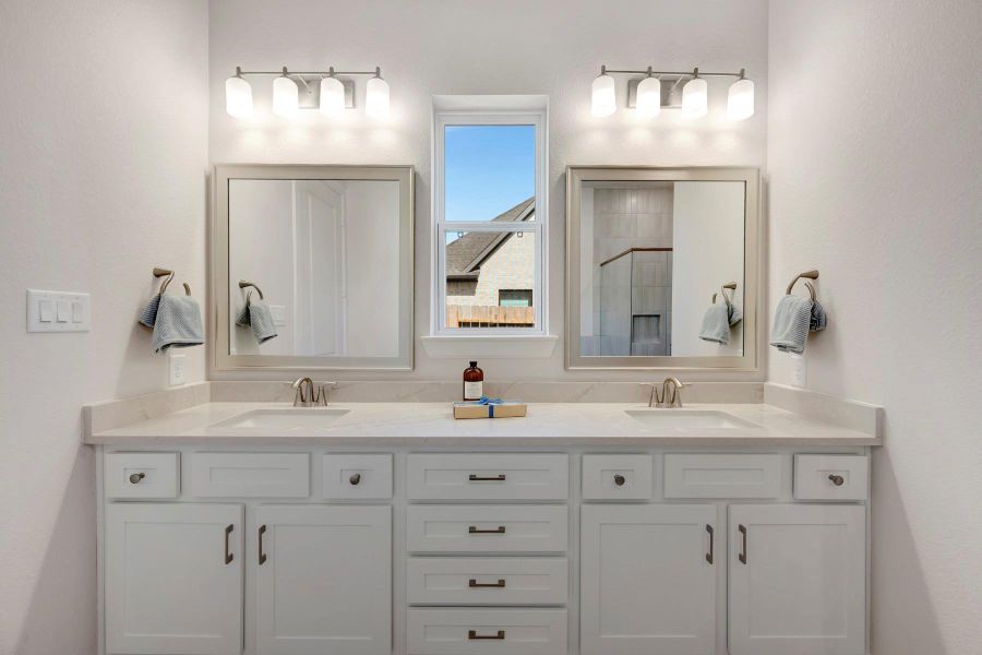 Furnished interior view inside a new home in Grange 45' Homesites, Katy (Image 10).