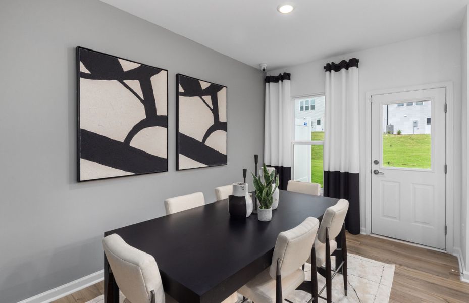 Furnished interior view inside a new home in Carpenter Falls, Durham (Image 4).
