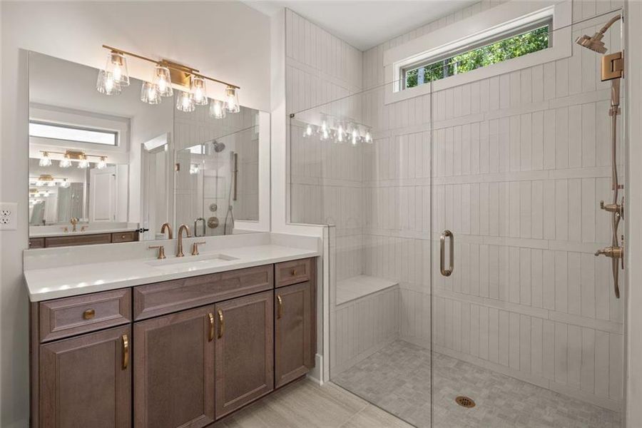 Furnished interior view inside a new home in Soleil Belmont Park, Canton (Image 17). Furnished interior view inside a new home in Soleil Belmont Park, Canton (Image 17).