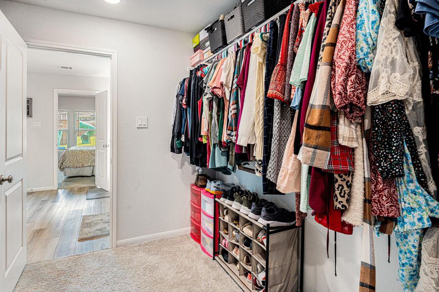 The large walk-in closet will give you plenty of space for all your things! The large walk-in closet will give you plenty of space for all your things!