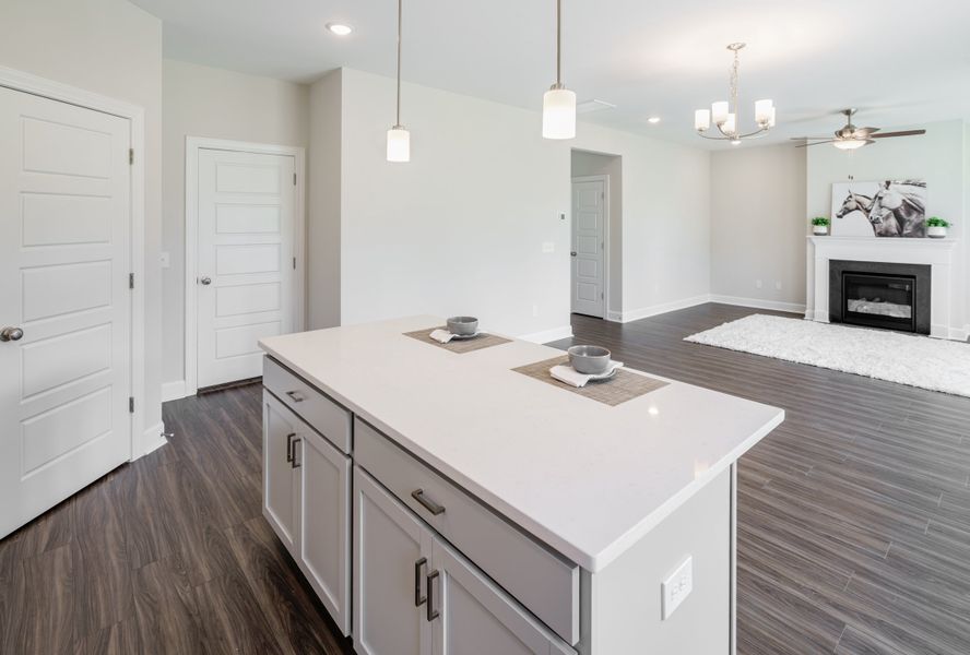 Representative furnished interior of a home built from the The Harrison by Cothran Homes in Holly Ridge, Greenville (Image 9). Representative furnished interior of a home built from the The Harrison by Cothran Homes in Holly Ridge, Greenville (Image 9).