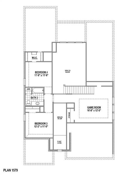 2D floor plan layout of this home in Wildridge, Oak Point, TX (Image 5).