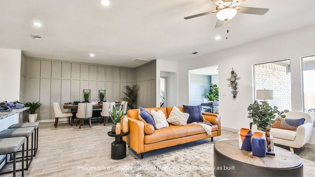 Furnished interior view inside a new home in Viridian, Lubbock (Image 16).