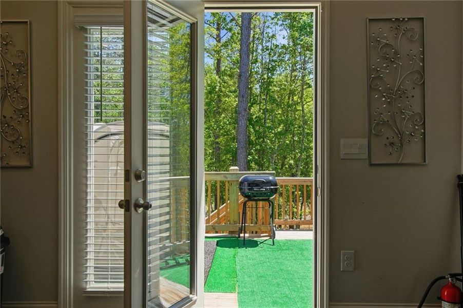Exterior details and patio area of a home in , Newnan (Image 30).