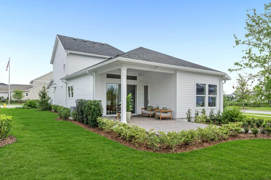 Representative exterior details of a home built from the The Kaylee by David Weekley Homes in Seven Pines 40' Front Entry, Jacksonville (Image 3). Representative exterior details of a home built from the The Kaylee by David Weekley Homes in Seven Pines 40' Front Entry, Jacksonville (Image 3).