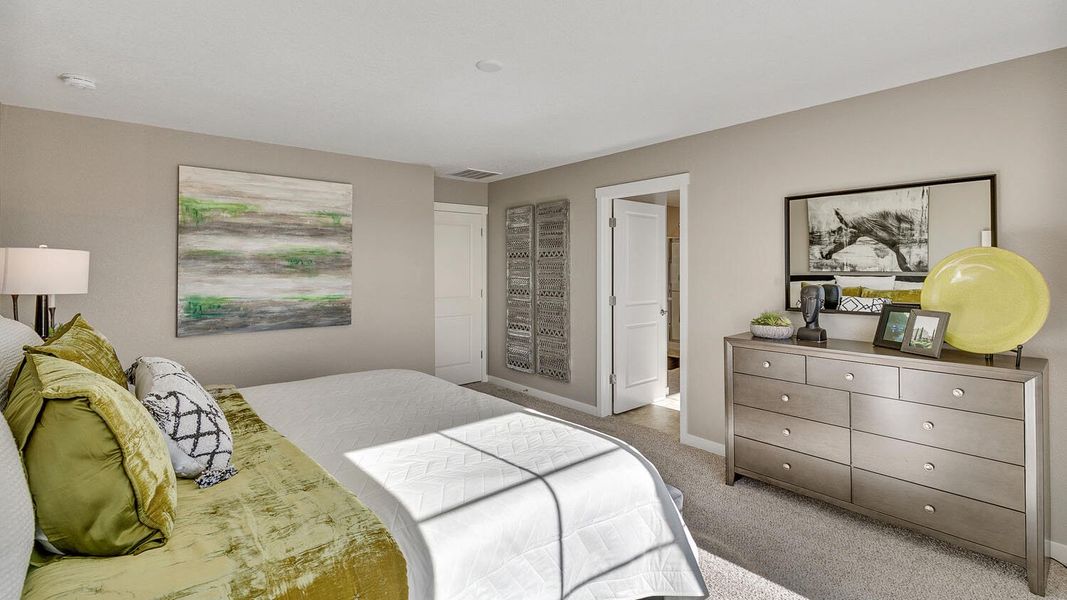 Furnished interior view inside a new home in The Ridge at Lorson Ranch, Colorado Springs (Image 11).