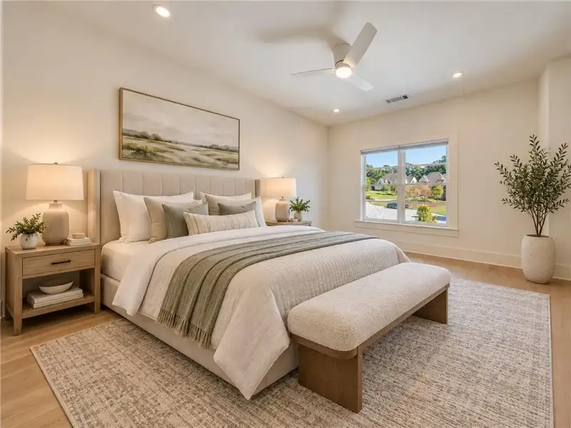 Furnished interior view inside a new home in , Sandy Springs (Image 55).