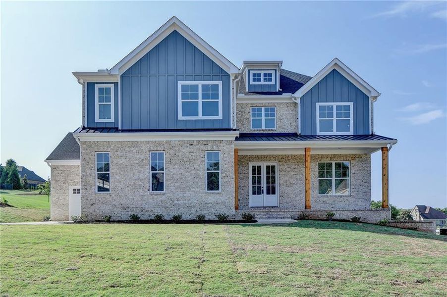 Front exterior of a new home in , Jefferson, GA, highlighting curb appeal (Image 27).