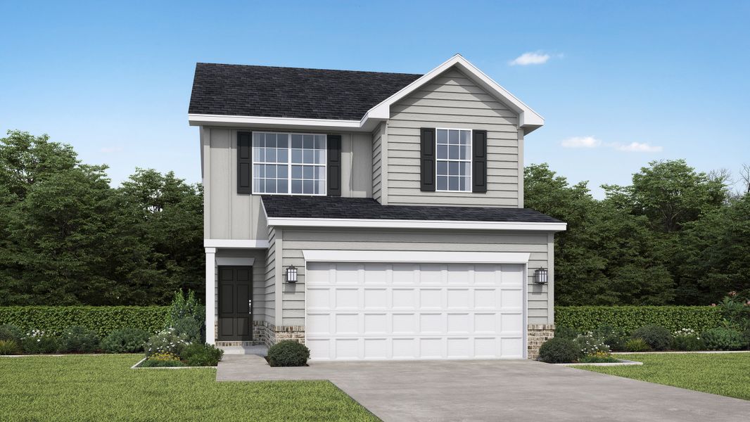 Representative exterior photo of a completed home built from the The Terrell by RTS Homes in Lakeside at Fifteen West, Hinesville, GA (Image 2).