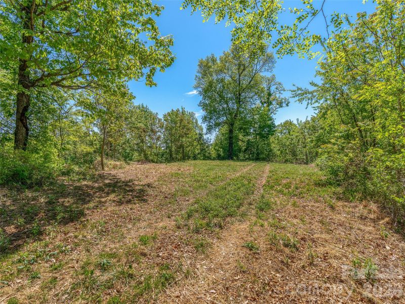 Large, flat homesite surrounded by mature hardwoods and protected conservation land. Large, flat homesite surrounded by mature hardwoods and protected conservation land.