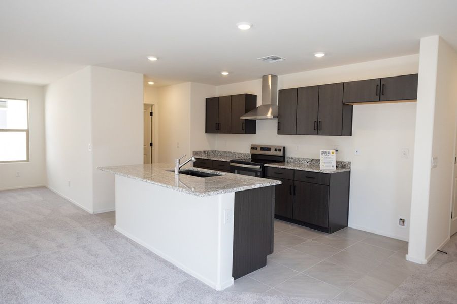 Furnished interior view inside a new home in Vista Del Oro Reserve, Tucson (Image 4). Furnished interior view inside a new home in Vista Del Oro Reserve, Tucson (Image 4).