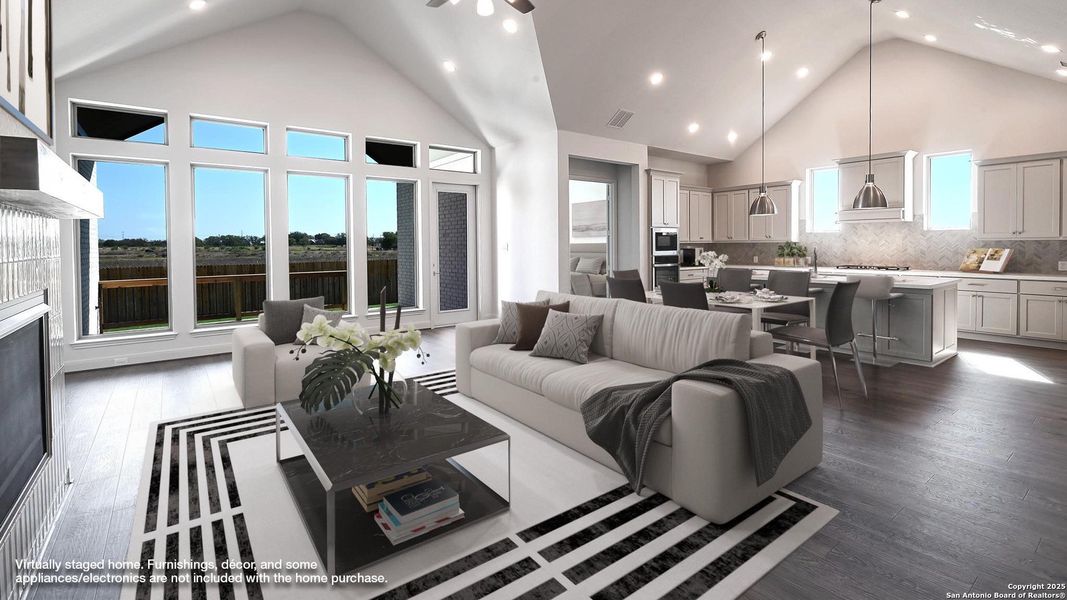 Furnished interior view inside a new home in Meadows Of Mill Creek 60', Seguin (Image 10).