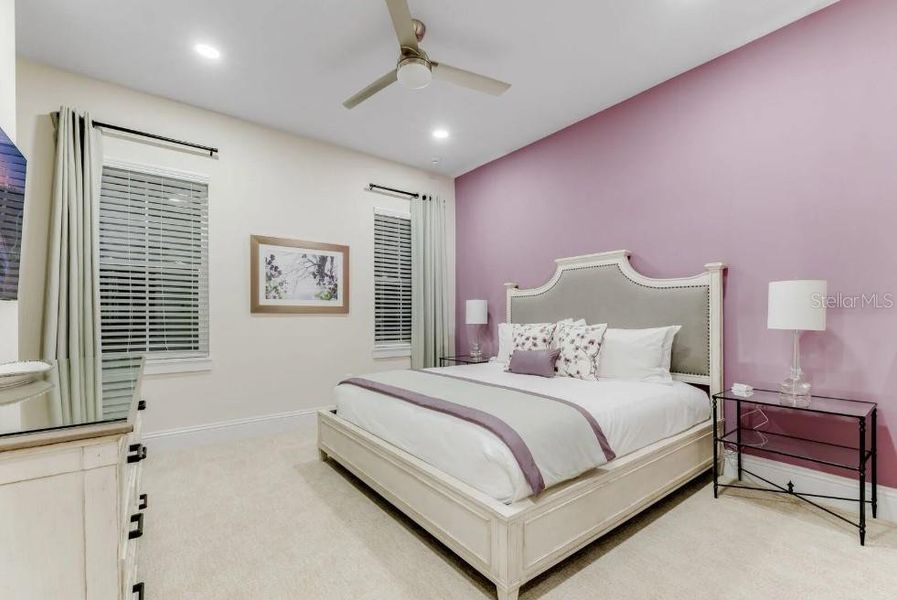 Furnished interior view inside a new home in , Reunion (Image 36).