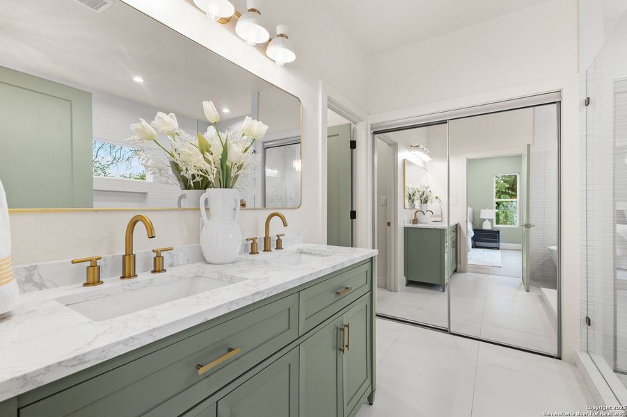 Furnished interior view inside a new home in , San Antonio (Image 18).