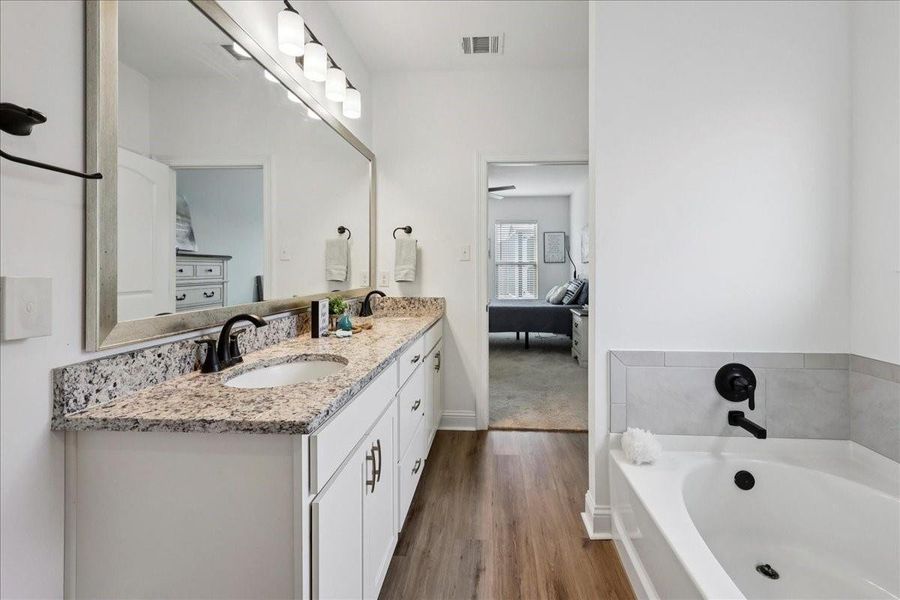 Furnished interior view inside a new home in , Orange (Image 5). Furnished interior view inside a new home in , Orange (Image 5).